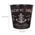 thumbnail image 4 of OULII Bac de Recyclage en Fer à Conception Simple Rangement Multifonction pour Salon 1 Pcs, 4 of 8