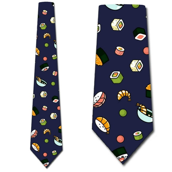 Sushi Ties Mens Novelty Food Necktie by Three Rooker