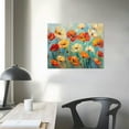 thumbnail image 4 of Nawypu  Orange Flower Wall Art Poppy Flower canvas prints Modern Flowers Bedroom Wall Decor Artwork Stretched and Framed Ready to Hang, 4 of 6
