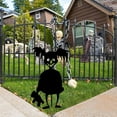 thumbnail image 7 of MOQIN Halloween Decorations Outdoor: 11.8 in Large Black Witches Yard Signs, Halloween Silhouette Yard Signs with Stakes, Outside Yard Lawn Decor for Kids Home Party, 7 of 7