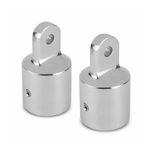 2PCS Marine Bimini Top Cap 3/4" External Eye End for Boat Marine Canopy 316 Stainless Steel
