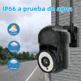 thumbnail image 4 of 2pcs Cámara De Seguridad Exterior Wifi Foco Hd Visión Alarma Malubero, Color Negro, 4 of 5