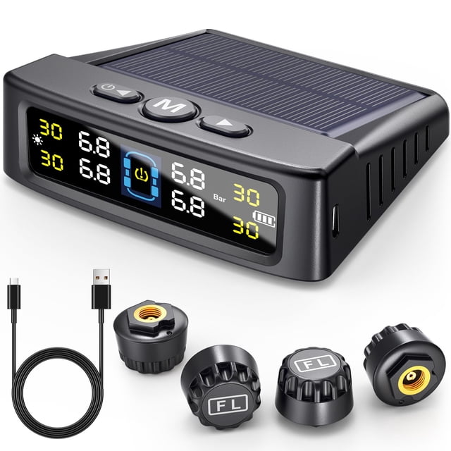 Sistema de control de presión de neumáticos GEARGO RV TPMS con 4 sensores
