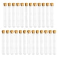 thumbnail image 1 of 25 PCS Plastic Test Tubes Outfit Sets Test Tube Wooden Plugs Glass Sets Plastic Test Tube, 1 of 2