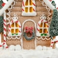 thumbnail image 5 of Snow Covered Gingerbread House with Candy Accents Christmas Decoration - 8", 5 of 7