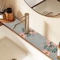 thumbnail image 2 of Yayeee Faucet Mat for Kitchen Sink 30" Diatomite Long Splash Guard Pad, Stars Flower, 2 Pack, 2 of 7