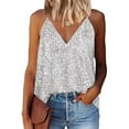 thumbnail image 4 of Women's Women's V Neck Sequin Camisole T Shirt Camisole, 4 of 6
