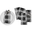thumbnail image 4 of "S4Sassy Black Plaid Check Parties Table Decor Linen Re-Usable Cloth Napkins Set 18 x 18""(Pack of 6)", 4 of 8