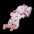 thumbnail image 4 of Muñecas de bebé negras de 30 cm en mamelucos y gorro, muñeca de juego americana americana de moda, juguete de para , juguete de práctica Rojo normal Baoblaze Muñeca para dormir renacida, 4 of 8