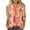 Orange 02, variant on Wancir Womens Tops 3/4 Sleeve Shirts Round Neck Loose Casual Blouses Floral Print Tshirts