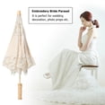 thumbnail image 1 of Handmade Lace Flower Embroidery Parasol Wedding Bride Photography Umbrella, 1 of 7