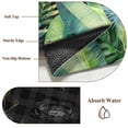 thumbnail image 6 of Summer Botanical Round Area Rug 8Ft Washable Large Circle Rugs for Living Room Dorm, Tropical Monstera Palm Leaf Black Non-Slip Carpet Floor Mats Indoor Outdoor Carpet Runner Aesthetic Home Decor, 6 of 8