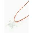 thumbnail image 4 of No Boundaries Red Cord Starfish Charm Necklace, 4 of 6