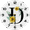 Ocdn-5g, variant on Eveokoki Monogram Letter L Wood Wall Clocks Flower Frameless Battery Operated Silent Quartz 10 Inch Alphabet Letters Shabby Chic Clock for Living Room Office Home Kitchen Bathroom