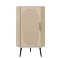 thumbnail image 5 of Corner Cabinet ,Rattan Door,Freestanding Corner Tables For Small Spaces, Corner Shelf Stand For Living Room, Kitchen, Bathroom, Bedroom, 5 of 12