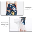 thumbnail image 2 of Baseball Chiffon Summer Dresses for Women | Stylish Beach Skirt with Polyester Straps, 2 of 6