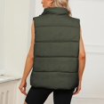 thumbnail image 6 of Womens Puffer Vest Sleeveless Puffy Vests for Women Collar Jacket Zipper Coat with Pockets, 6 of 6