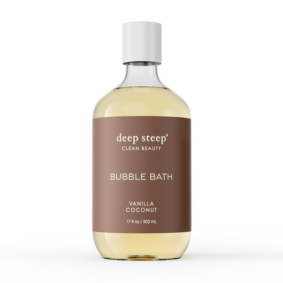 Bubble Bath Deep Steep, vainilla y coco, 500 ml con manteca de karité