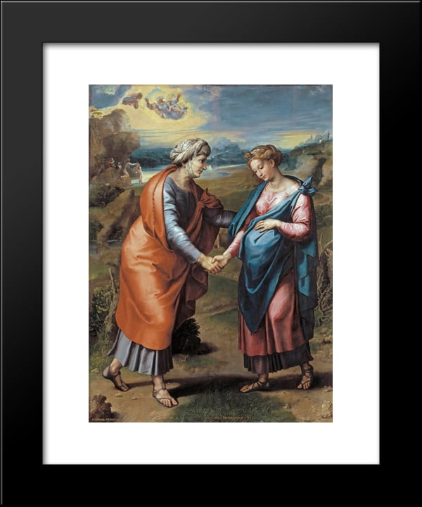 The Visitation 20x24 Framed Art Print by Raphael - Walmart.com