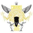 thumbnail image 2 of Men's Crooks & Castles Abstract Medusa Yellow and Black Logo  Graphic T-Shirt, 2 of 2