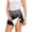 47# Black, variant on Women's Tear Away Shorts Side Split Open Cotton Leg Breakaway Post Surgery Recovery Bottoms Dark Purple L