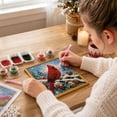 thumbnail image 5 of Christmas Pearl Diamond Art Kit, DIY Handicraft Painting with Winter Cardinal Bird Pattern, Framed Creative Home Decoration for Holiday Gathering and Birthday Gift, 5 of 8