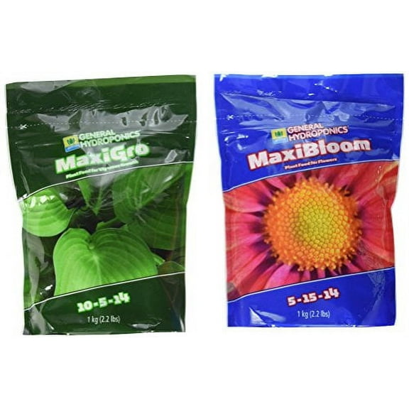General Hydroponics Maxigro, Maxibloom, Each 2.2 lbs.
