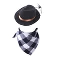 thumbnail image 2 of Disfraz de vaquer mascotas Zulema Sombrero con bufanda Negro Disfraz de mascotas, 2 of 7