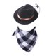 thumbnail image 2 of Disfraz de Mascota Jinwen Vaquero Sombrero y Bandana Negro, 2 of 7