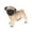 Beige, variant on APLVFFZH Cute Dog Statue Decorative Nonslip Animal Miniature Pug Figurine Puppy Sculpture Black