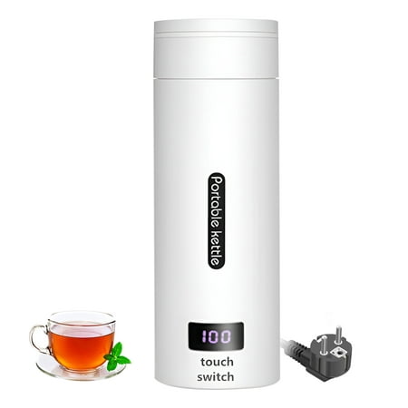 HANBIN 500ml Mini bouilloire électrique portable 4 réglages de température  304 revêtement en acier inoxydable chauffe-eau théière