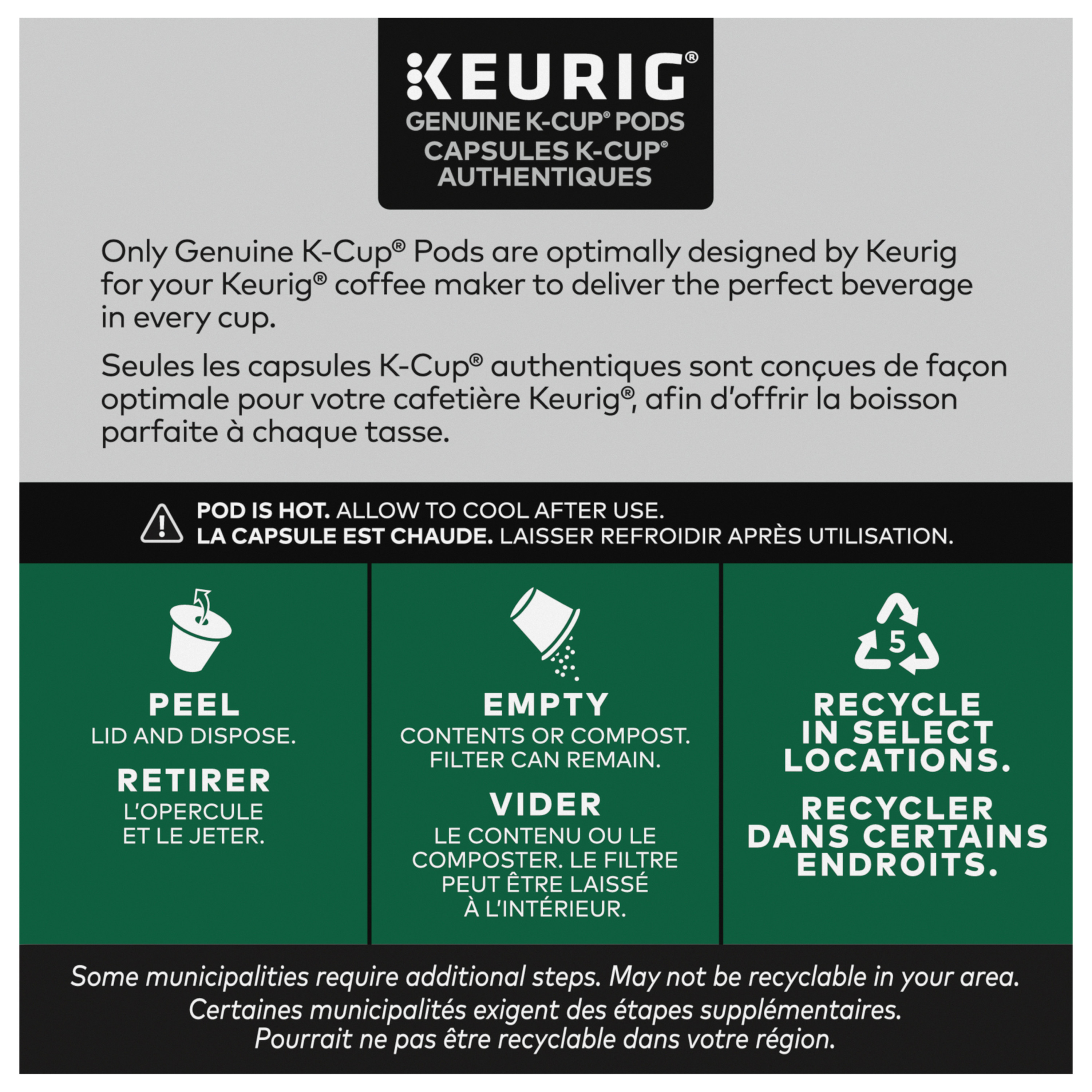 Caramel Flavoured Ground Coffee K-Cup Pods Box 10 pc