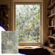 thumbnail image 5 of Lámina para ventanas con diseño de vidrieras de hojas – Cubierta decorativa electrostática para ventanas con efecto arcoíris, control de calor extraíble para el hogar, baño y oficina., 5 of 6