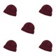 thumbnail image 3 of Gorro de invierno Qarigey tejido Casual melón a prueba de viento frío rojo, 3 of 4