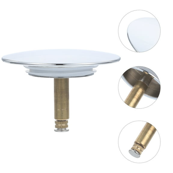 COOPHYA Bathtub Pop Up Drain Stopper Long Term Cleanliness Copper Made For Bathroom Use 1Pack 7x7x6cm