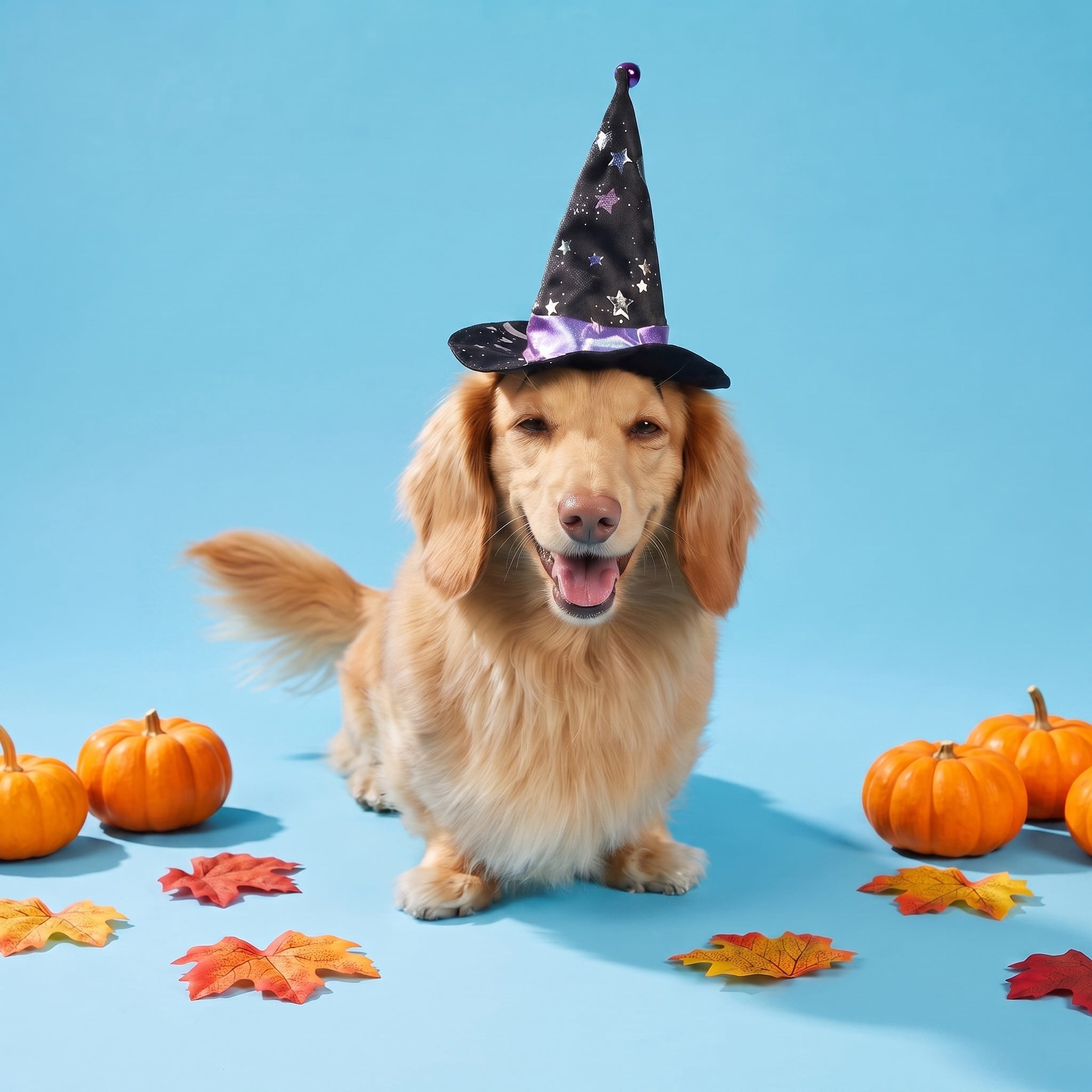Vibrant Life Halloween Witch's Hat Costume for Dogs and Cats, Black, XS/S