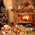 thumbnail image 2 of Thanksgiving Decorations Lighted Fall Garland, 40 LED Maple Leaf String Lights for Autumn Halloween Decoration, Battery Powered Harvest Fall Garlands String Light, 2 of 9