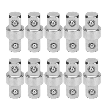 

10Pcs 3/8in Wrench Connector Stainless Steel Double End Spanner Adapter Conversion Tool