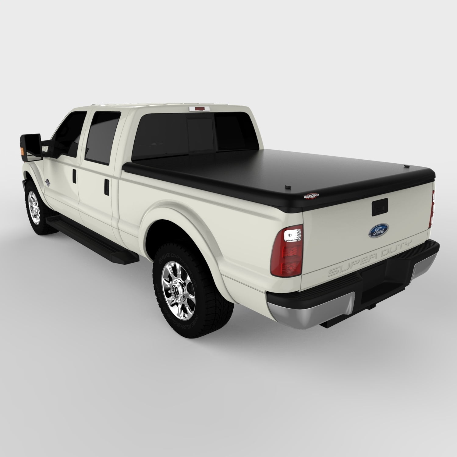 Undercover Uc2122 99 15 F250 F350 Super Duty Ext Crew Cab 6 8 Tonneau Cover Tailgate Step Undercover Lid Walmart Com Walmart Com