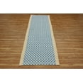 thumbnail image 1 of Casavani Block Printed Blue Cotton Rug Farmahouse Hallway & Stair Runner Rug 4x12 feet, 1 of 6