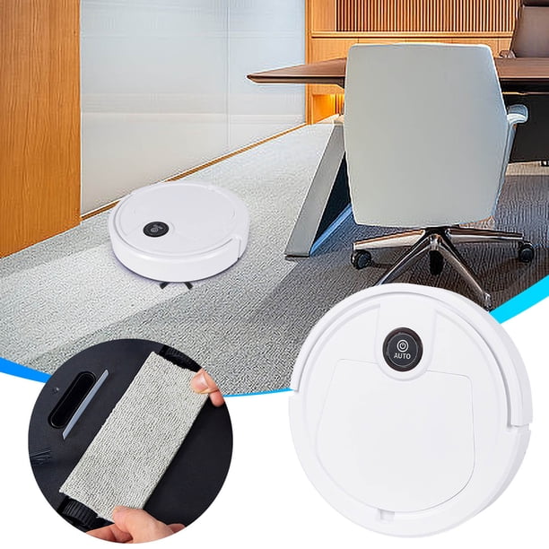Aspirador Robot de Barrido Inteligente - Mopado y Succión Automática | Alimentado por USB | Spray de humidificación | Cepillos laterales dobles | Cobertura de 120-150m² | Incluye cepillos de