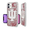 thumbnail image 2 of Indiana Hoosiers iPhone Paisley Design Clear Case, 2 of 7