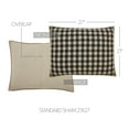 thumbnail image 4 of VHC Brands Sham Standard Quilted, Cotton Bedroom Sham Cover, Bedding Accessory, Bedroom Decor, My Country Collection, Rectangle 21x27, Navy, 4 of 5