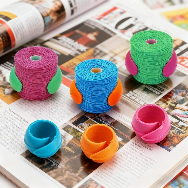 25 Pcs Thread Spool Savers Huggers, Flexible Silicone Thread Spool Holders for Sewing Machine Embroidery Threads Organizers, Prevent Tails from Unwinding, Home and Craft