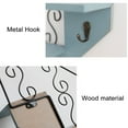 thumbnail image 3 of Estante de pared con escalera, soporte para flores estilo americano, de hierro y madera., 3 of 14