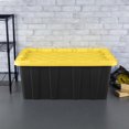 thumbnail image 3 of Sterilite 144 Liter Industrial Tote, Black and Yellow, 4 Pk, 3 of 8