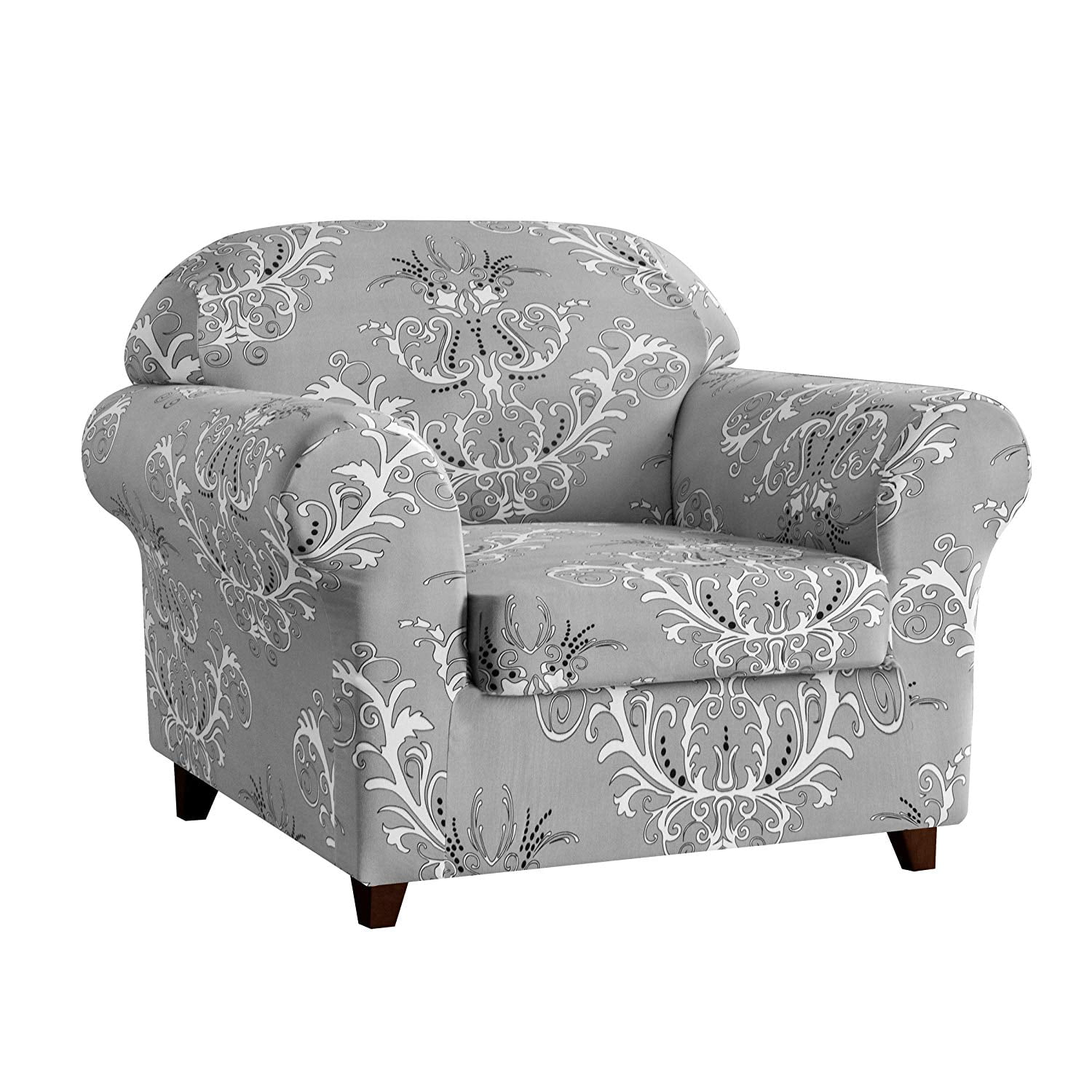 Subrtex Stretch 2-Piece Vector Floral Armchair Slipcover ...