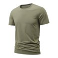 thumbnail image 5 of Shirts For Men Shirt Silky Men's Athletic T-Shirts Workout Running Short Sleeve Gym Shirts Size 8XL, 5 of 7