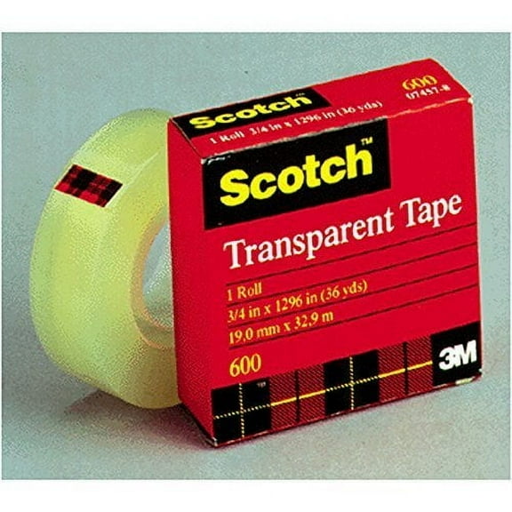 3M COMPANY TAPE TRANSPARENT FILM 1/2 X 1296 Set of 24