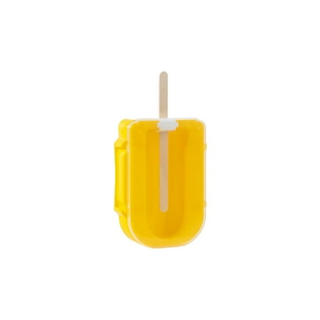 

Summer Kitchen Gadgets Dining Freezer DIY Homemade Baking Tools Ice Lolly Making Ice Cream Mold Popsicle Mould Ice Pop Maker YELLOW 1 GRID-10STICKS
